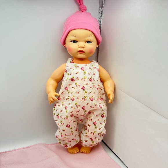 Horsman 13” BYE LO Baby Doll Drinks & Wets Molded Hair 1970’s w/ OUTFITS - Picture 4 of 15